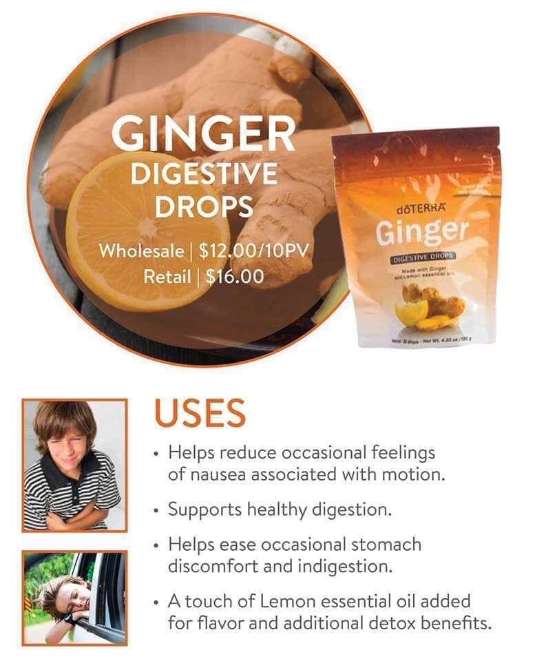 aceites esenciales doterra extractos naturales digestivo Ginger digestivo drops